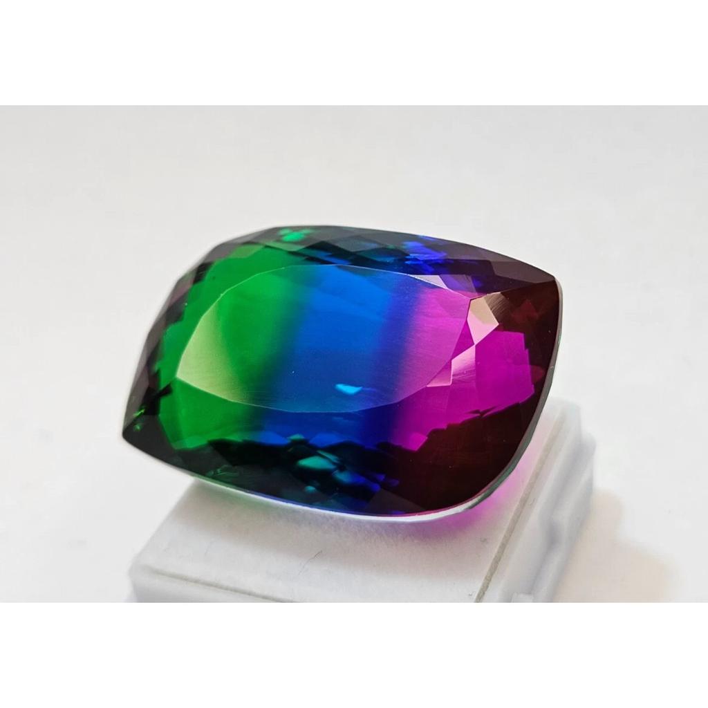 80-81 Ct Natural Tourmaline Bi-Color Fancy Cut Stunning Certified Gemstone