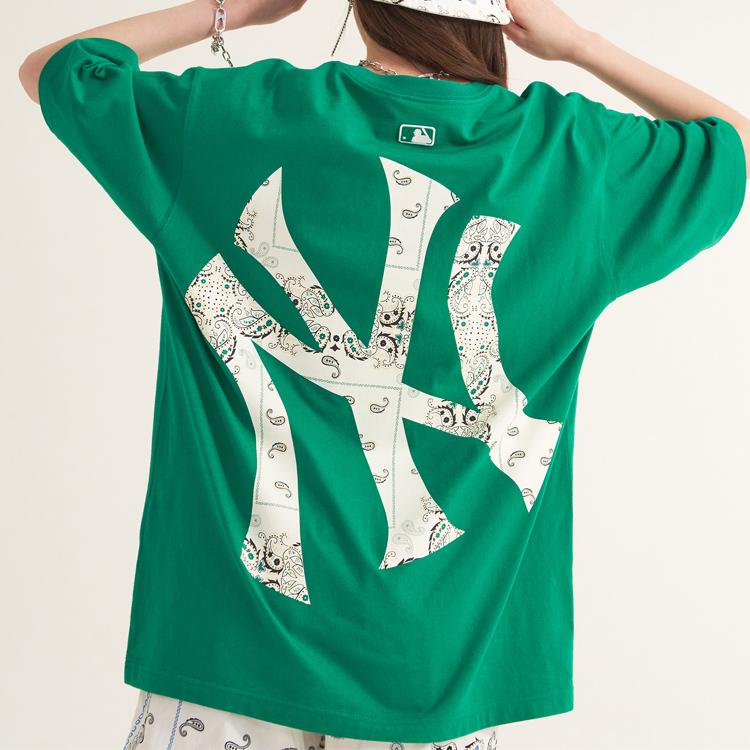 New MLB New York Yankees SS22 T Shirt Unisex Green 3ATS53023-50GNS