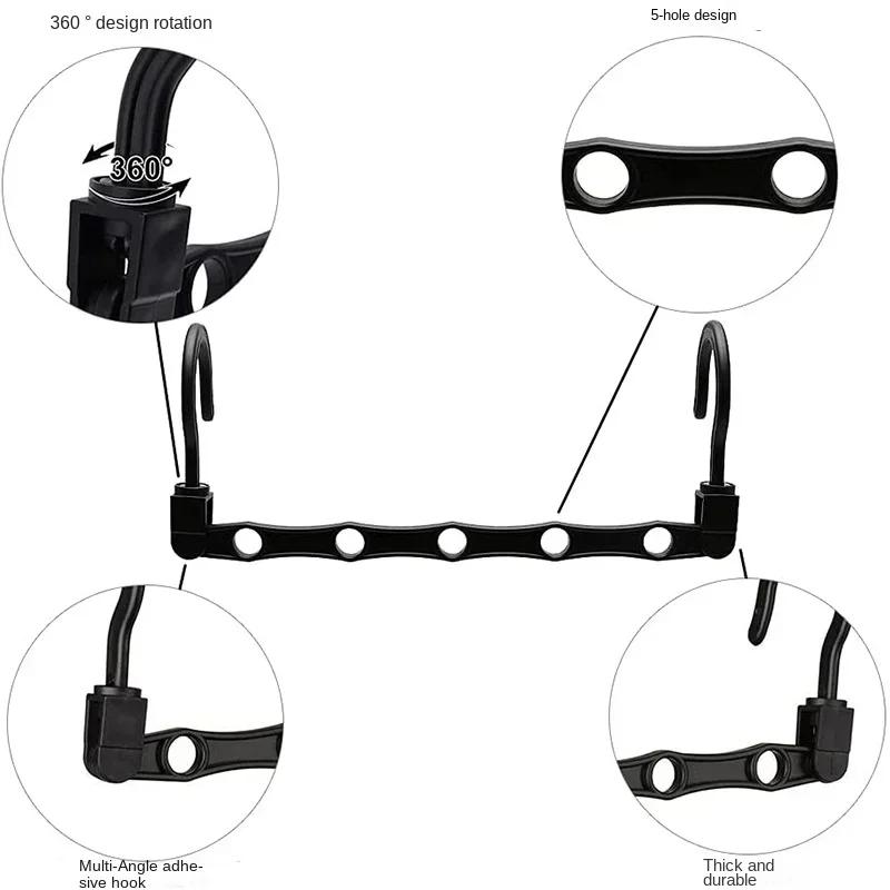 Экономящие место вешалки для хранения Многофункциональные пластиковые вешалки для одежды Вращающиеся вешалки-органайзеры 5 отверстий Magic Closet Гардеробный органайзер