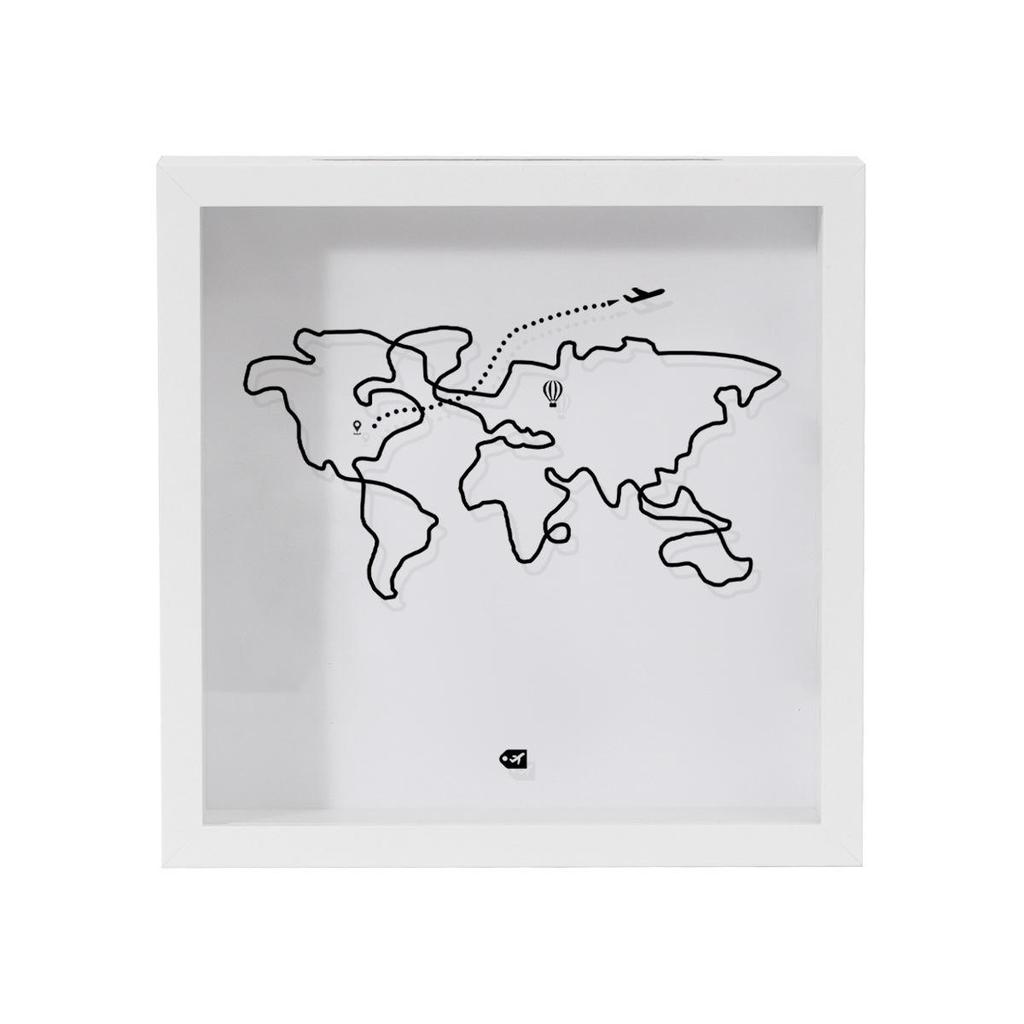 Ticket and Memory Box Frame: Store Tickets, Photos, Maps, or Use As Piggy Bank