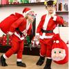 Santa Claus Christmas Gifts Bag Velvet Gifts Storage Pouch Soft Christmas Drawstring Bag Kids