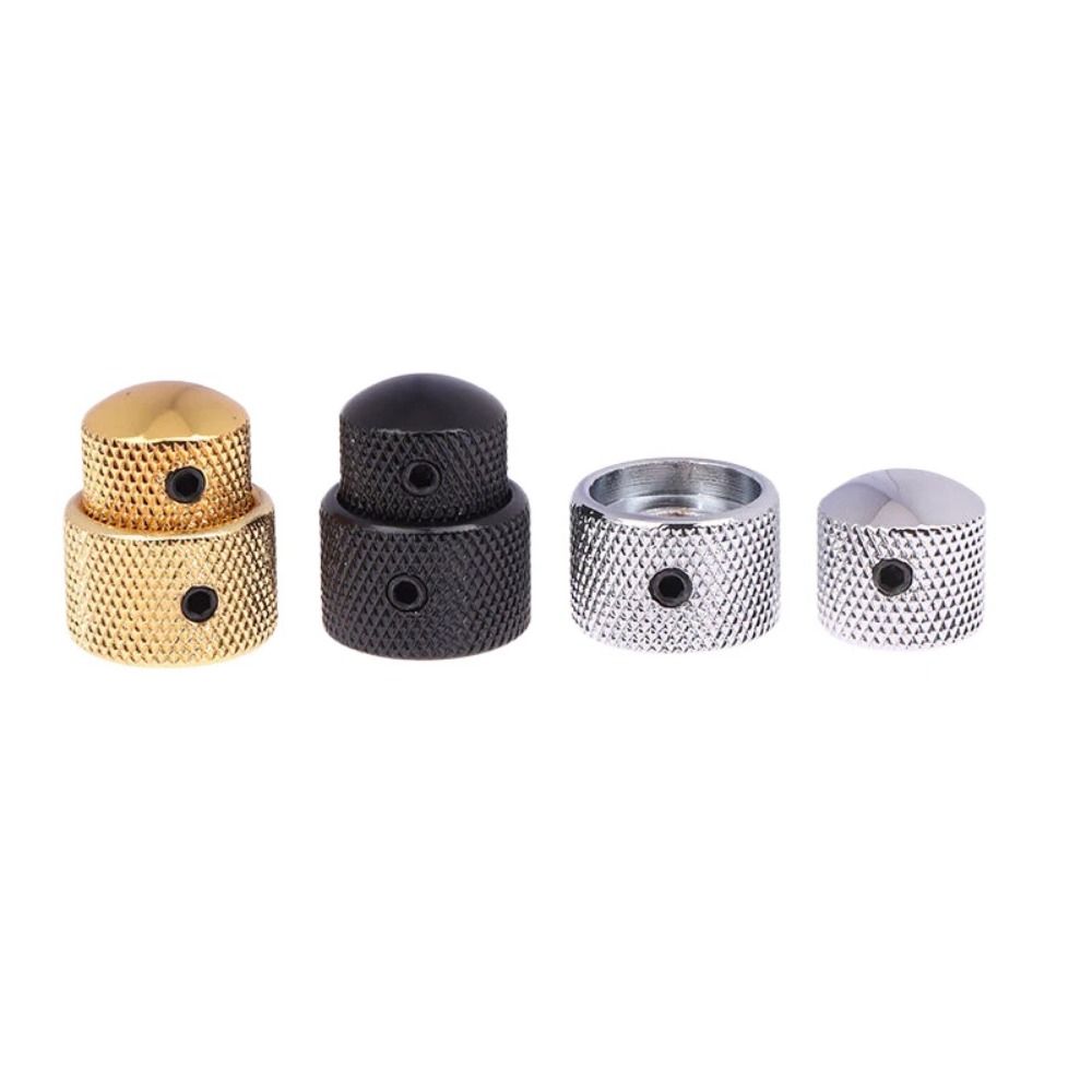 3Pcs Portable Dual Concentric Stacked Control Knobs Tone Volume Blend Knobs Cover  Guitar Parts