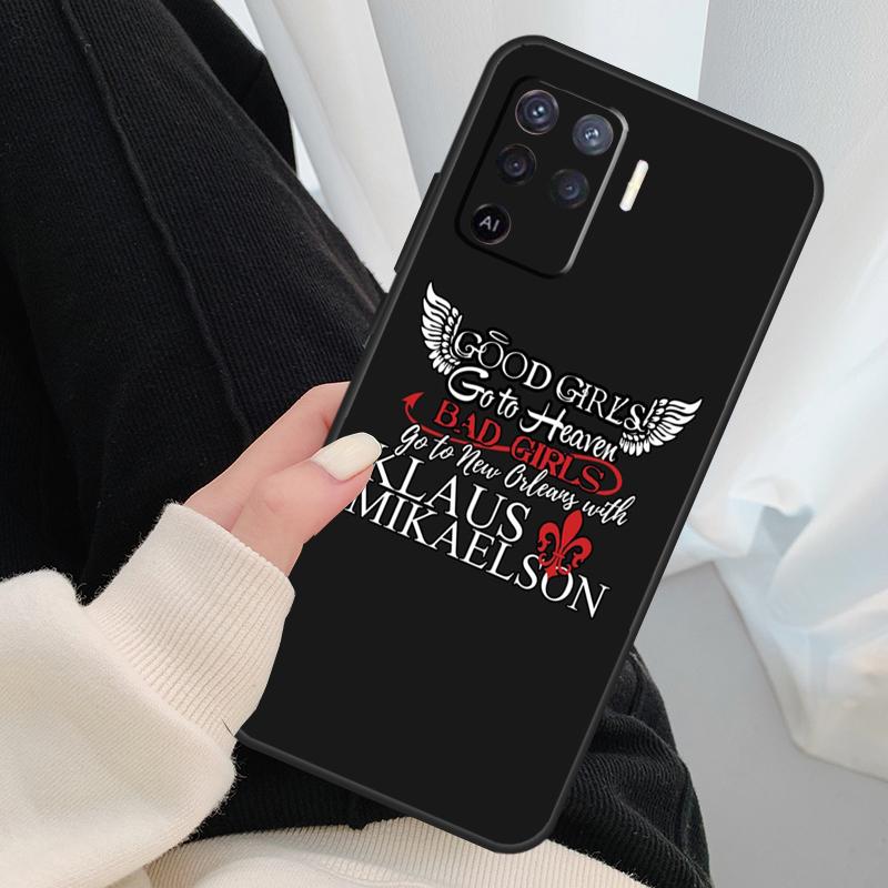 Дневники вампира Первородные Чехол Для Oppo A54 A74 A94 A18 A57 A17 A77 A38 A58 A78 A98 A80 A60 A40 A96 A76 A16 A15 A5 Pro