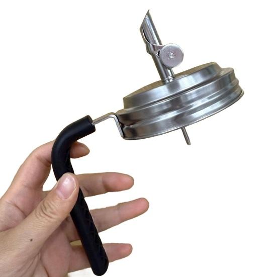 Крышка-носик для наливания для банок Ball с обычным горлышком, крышка-дозатор для масла, уксуса, сиропа, молока, пылезащитные крышки из нержавеющей стали