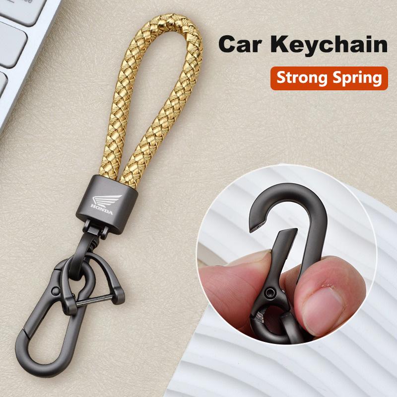 Braided Rope Car KeyRing Chain Keychain Anti-Lost Key Pendant For Honda CB400 CB 400 1992-2021 2020 CB 400SF Interior Accessorie TV7