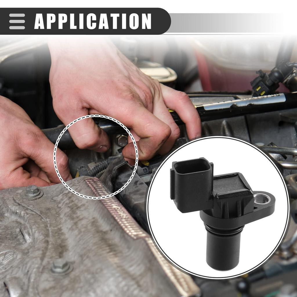 uxcell Camshaft Position Sensor for Mitsu Bishi Eclipse 1996-2005 ABS MD327107 Black
