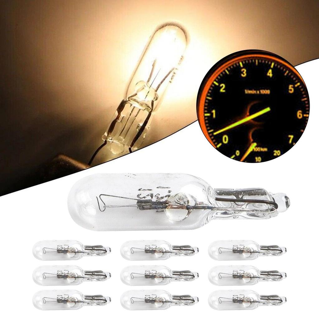 Halogen Bulbs | T5 286 Halogen Bulbs 1.2 Watt 2 Pin,Cluster Gauge Dash Lamp