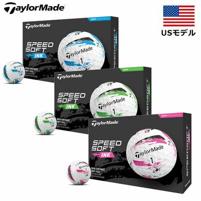 Бесплатная доставка Мячи для гольфа TaylorMade Speed Soft Ink Мяч для гольфа 1 дюжина [12 мячей]