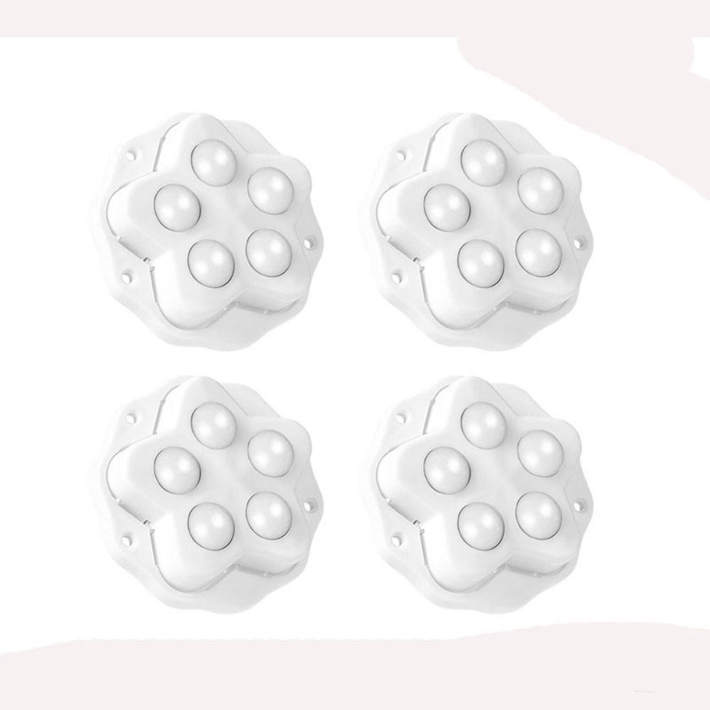 4 шт./комплект самоклеящиеся универсальные колеса бесшумные шариковые мебельные ролики прочный вращающийся на 360° шкив