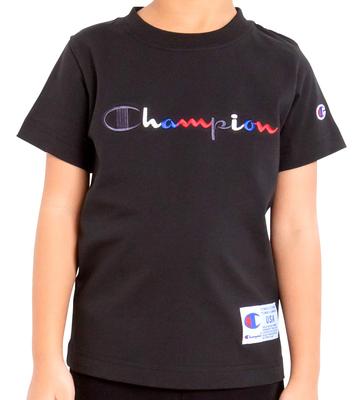 Футболка с логотипом Action Style CS6513 для мальчиков, черная, размер 110, японский [Champion], многослойная (эквивалент 110)