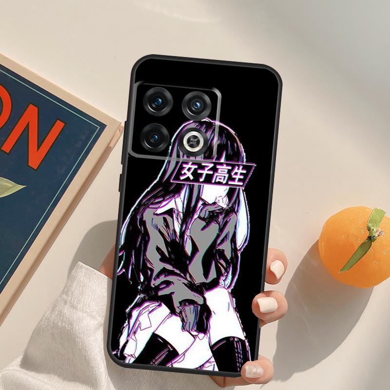 Грустная японская аниме эстетика Чехол для OnePlus 13T 10T 10R 12R 13R 15 13 12 11 10 9 Pro Nord CE 5 2 3 4 Lite N20 N30 Обложка