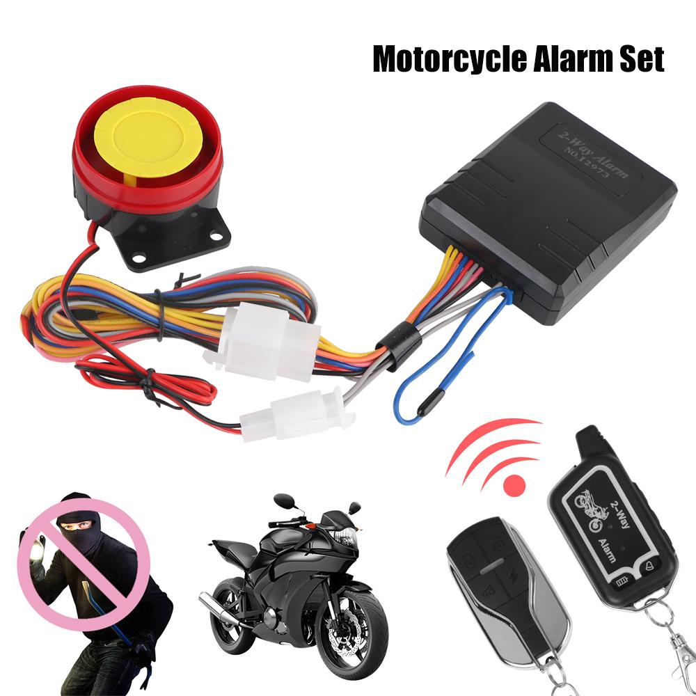 Anti-theft Protection E-bike Scooter Motorbike Security System Universal 12V Remote Control Motorcycle 2 Way Alarm System