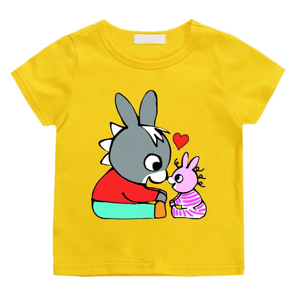 Lane Trotro 100%Cotton Cartoon T-shirts Children Boysgirls Short Sleeve Breathable Kawaii Kids High Quality O-neck Tshirts Tee
