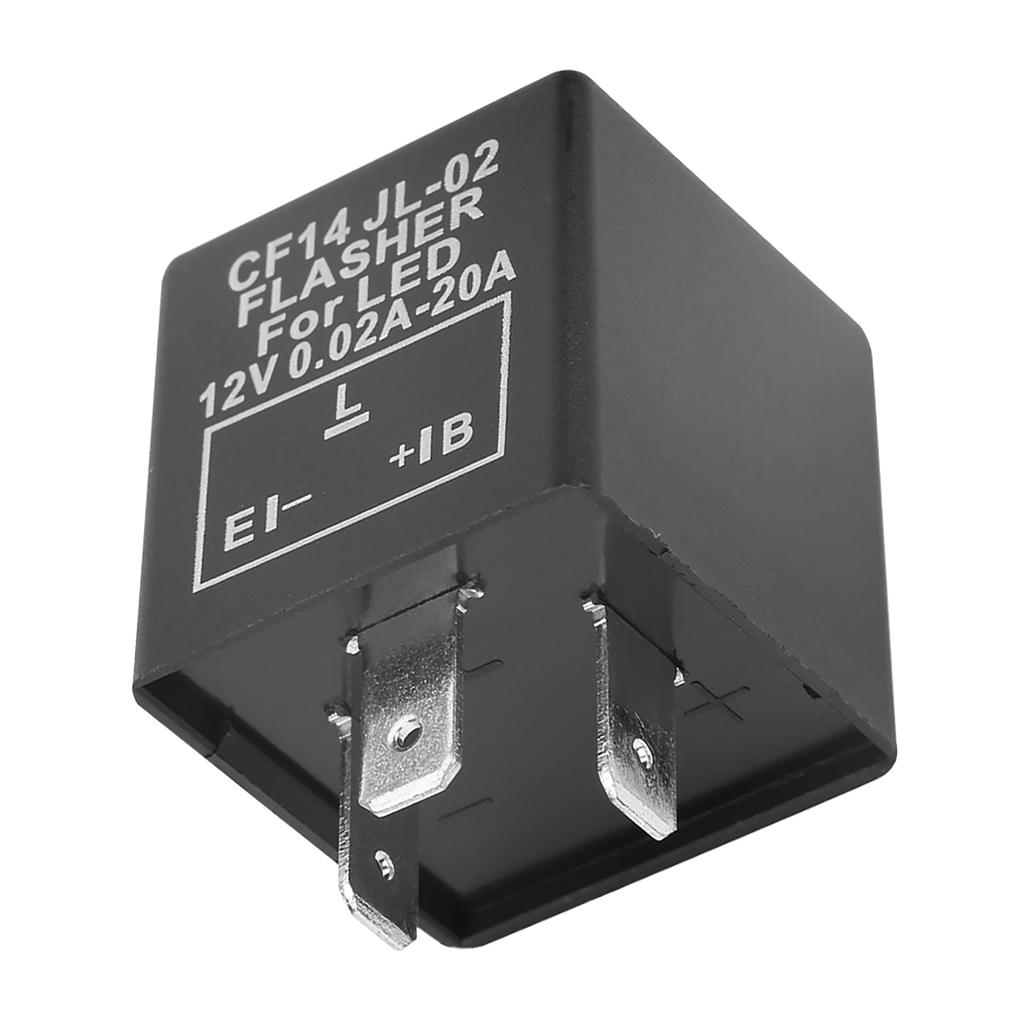CF14 JL-02 3-контактный светодиодный мигающий реле-прерыватель для указателей поворота, устранение гипермигания, 12 В