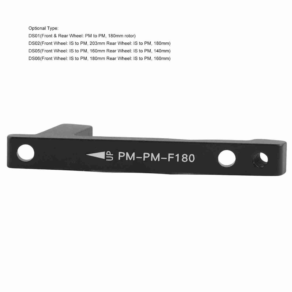 Aluminium Alloy Bike Brake Rotor Adapter Black Brake Adapter Post Mount  Brake Caliper Installation