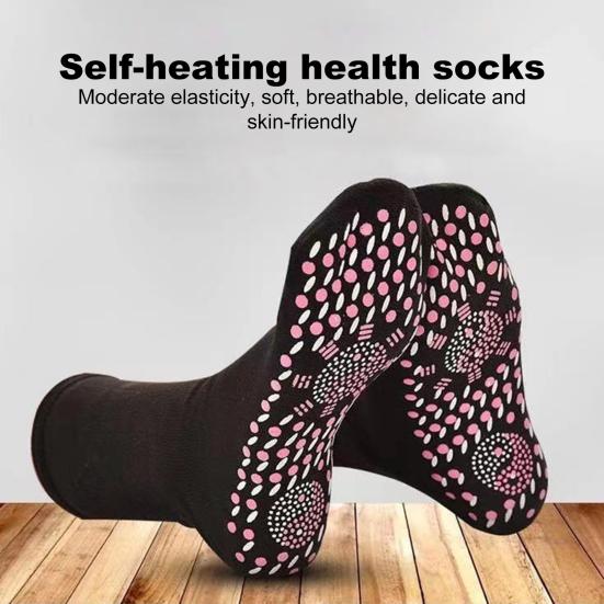 1 пара носков с подогревом, самонагревающиеся, снимающие усталость, легкие турмалиновые удобные дышащие массажные носки
