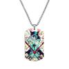 Tanjiro Nezuko Inosuke Zuhira Stainless Steel Color Printed Necklace Collection Holiday Gifts