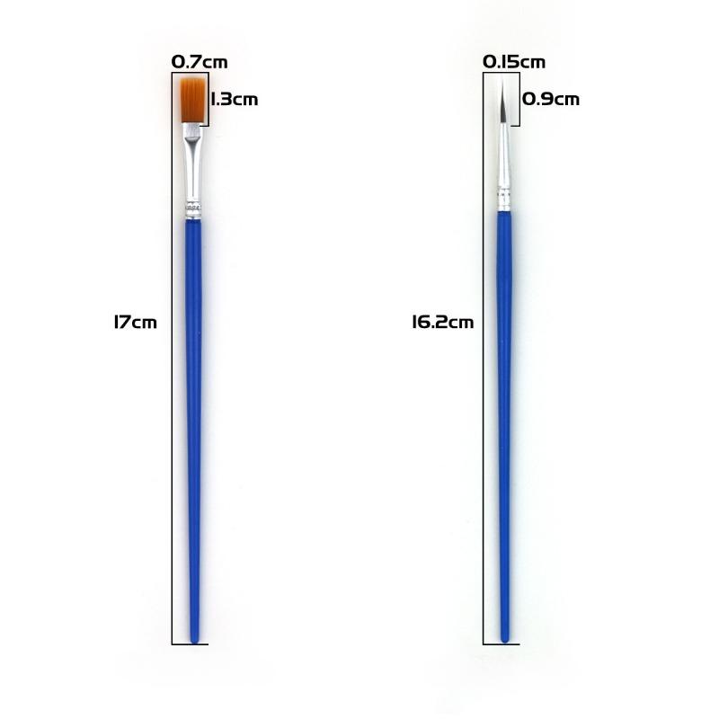 10pcs/set Painting Brushes for Oil Painting DIY Graffiti Line Drawing Pen for School Students Paint Brush