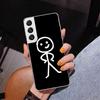 Cartoon Stickman Matchman Phone Case For Samsung Galaxy S24 S25 Edge S26 Ultra S23 S22 S21 Plus S20 FE + Personalized Print Cove