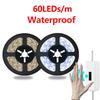 Flexible 5V LED Strip Light Hand Sweep Gesture Sensor Switch Dimmable Waterproof Tape for TV Backlight Cabinet Mirror Lighting