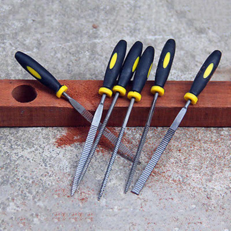 6 шт., набор маленьких деревянных рашпилей, плоские, круглые, квадратные, треугольные, надфили Халбрунд, новые