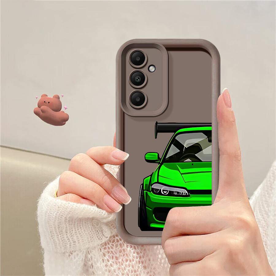 Япония JDM Спортивные Автомобили Мягкий Чехол для Телефона для Samsung Galaxy A15 A13 A50 A05 A20 A12 A06 A03s A04e A05s A11 A16