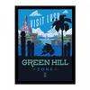 Visit The Lush Green Hill Zone Framed Poster