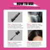 MLSMILE Dual-Ended Hair Darkening Touch-Up Pen 2-in-1 Root Cover Up Stick Instant Gray Hair Concealer Plant Peptide Hair Color Stick