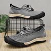 Spring Summer Men Lofer Shoes Breathable Formal Mesh Flats Light Soft Man Sneakers Outdoor Hollow Out Treking Footwear Sandals