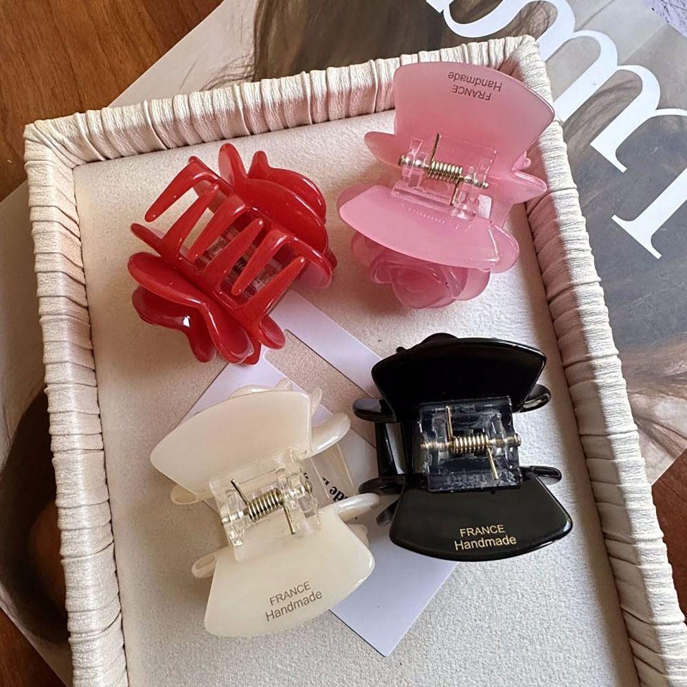 Rose Hair Clip Anti-sloughing Grab Clip Gentle Shark Clip Women