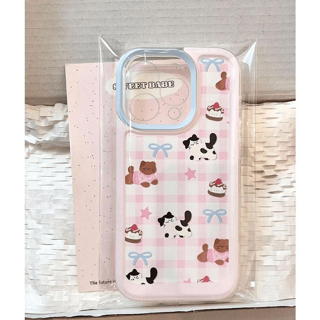 Новый десерт для кошек подходит для чехла на телефон 16 15 Apple 14PROMAX мягкий чехол 13 прозрачный 12 милый 11/7.