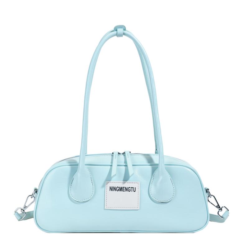 Неоново-зеленая кожаная сумка через плечо для женщин - Модная сумка-багет с отстегивающимся ремешком, Модный ретро-кошелек