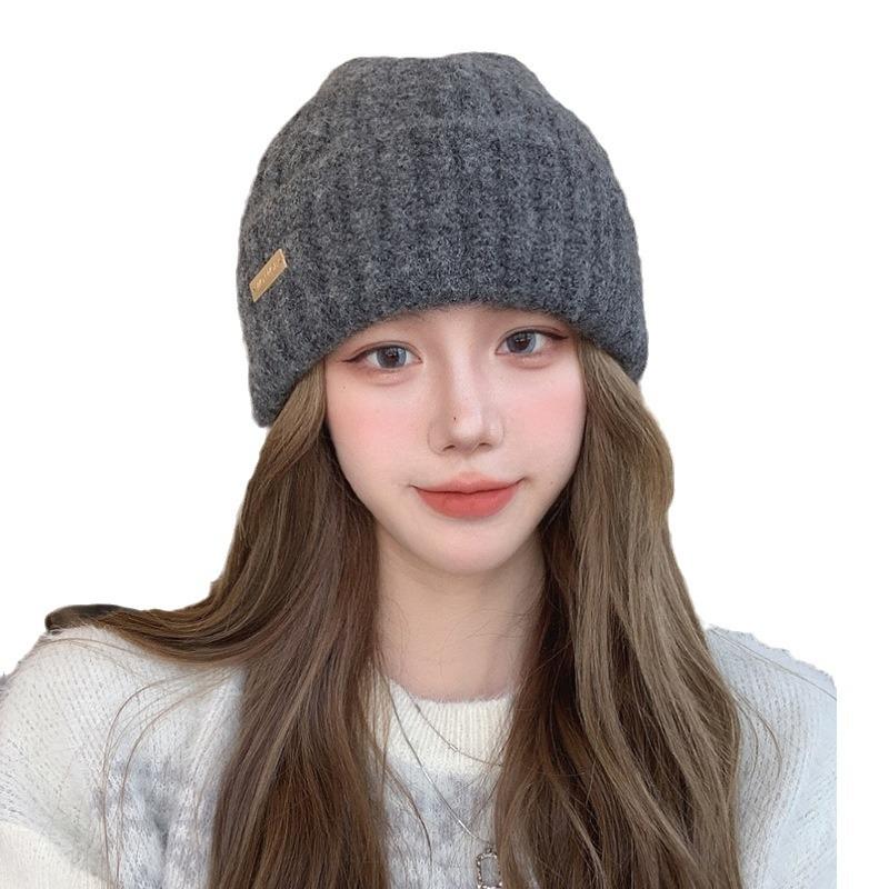 Ear Protection Warm and Cold Proof Knitted Hat  Large Head Circumference  Face Showing Small Wool Blended Japanese Cold Hat for Men