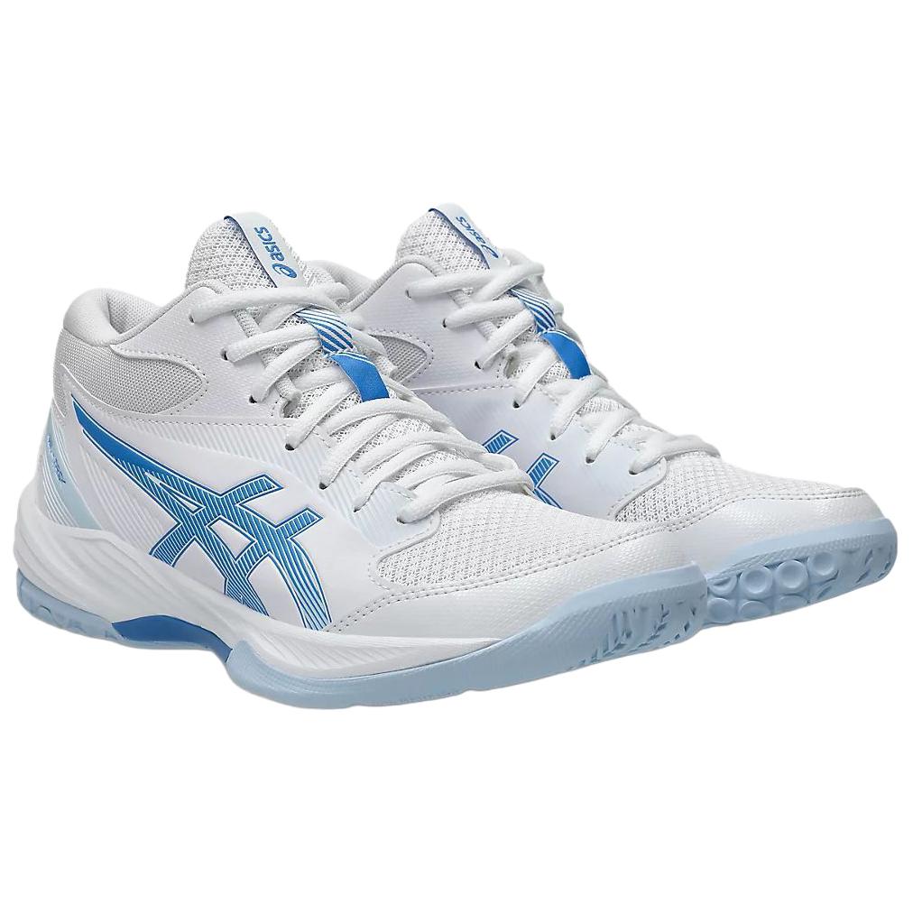 Asics Волейбольные кроссовки Gel-Task 4 Mt Мягкие Удобные Прочные Высокие Женские кроссовки Бело-синие 1072A105-102