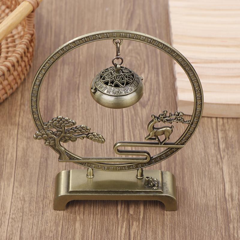 Курильница для благовоний в виде цветка лотоса, ретро, выдолбленная, цинковый сплав, подвесные курильницы для лотоса, благословение, держатель для настурции, домашний офис, декор