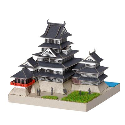 Kawada Paper Nano 360 Мацумото 7 x x 7 Возраст 12 и Бумажное моделирование Миниатюрный интерьер Замок, 6,5 см, Вверх, Набор, Набор, Дизайн, PS-04