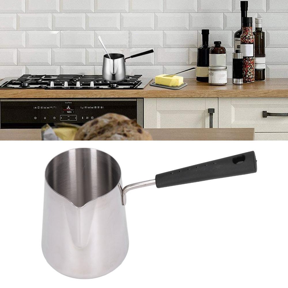 Easy to Clean Turkish Coffee Pot Stainless Steel Milk Warmer Durable Turkish Tea Pot Coffee Making