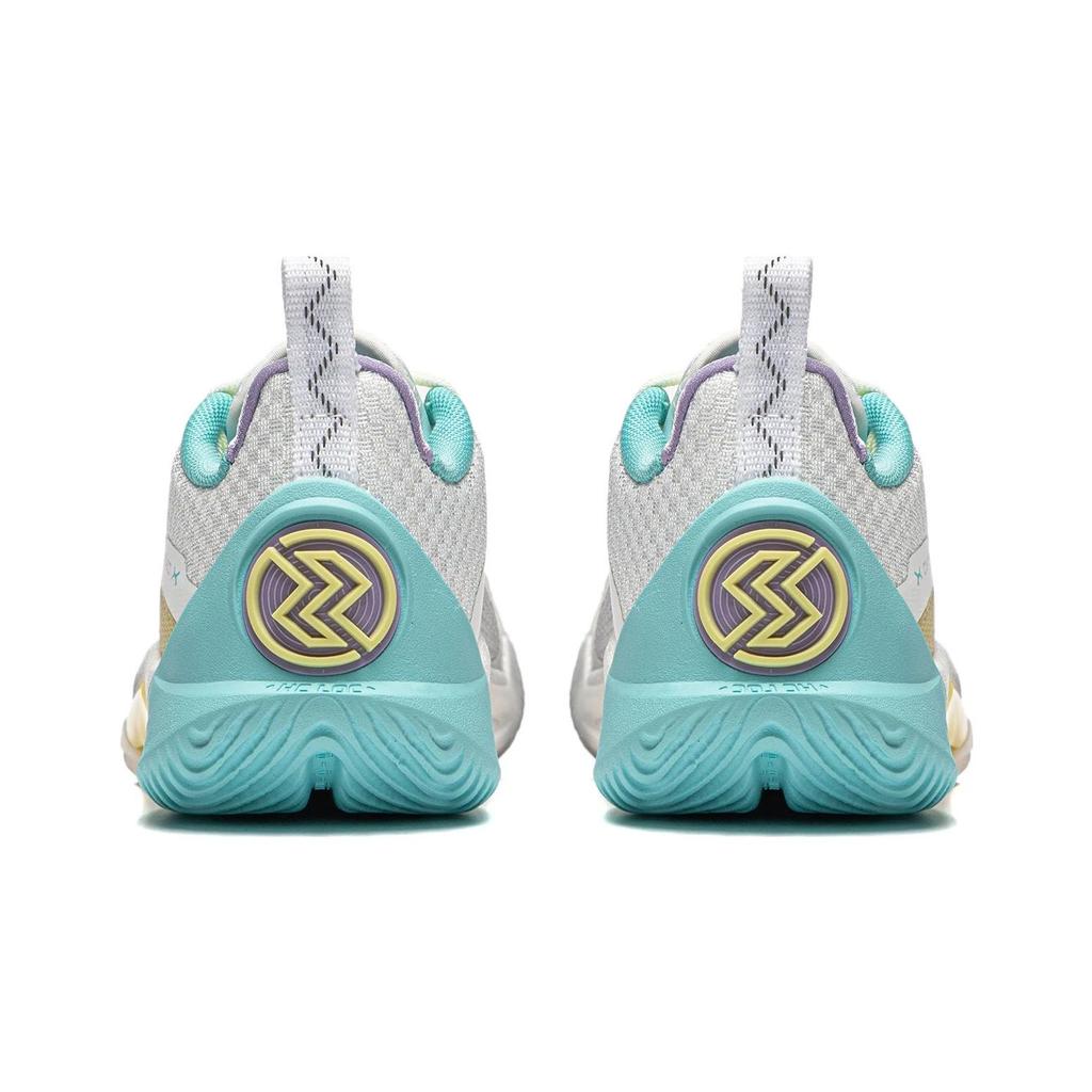 Li Ning Youth Flash 10 High-Top Basketball Shoes Kids Sneakers White Purple YKBT115-4