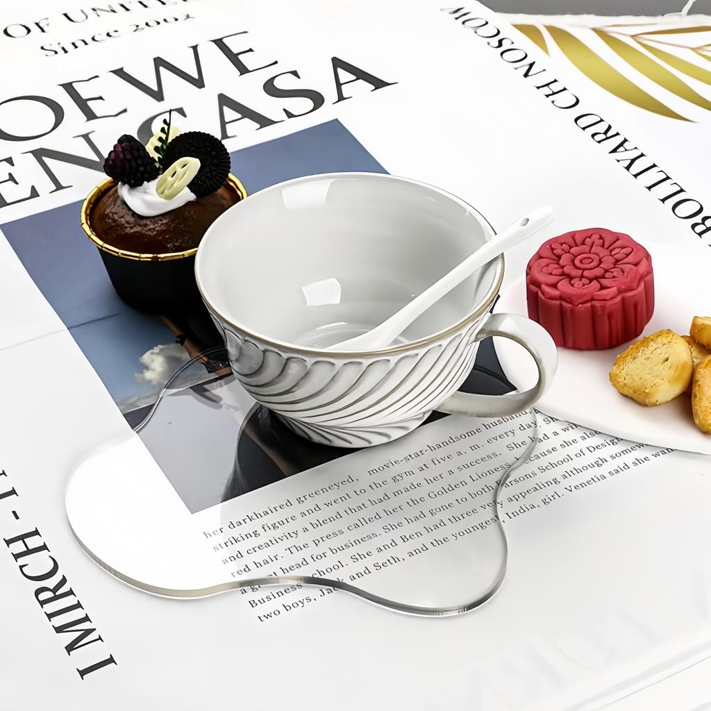 Акриловые прозрачные подставки под стаканы, нестандартные прозрачные подставки под чашки, изоляционная подкладка, подставки под напитки, украшения для стола, кухни, бара