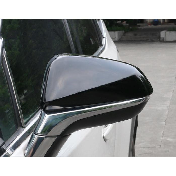 Bright Black Rearview Mirror Cover Trim For Lexus RX350 RX450H 2016-