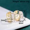 Xiaomi Huitan Delicate Imitation Pearl Women Hoop Earrings for Wedding Luxury Hollow Accessories Aesthetic Party Trendy Jewelry with CZ