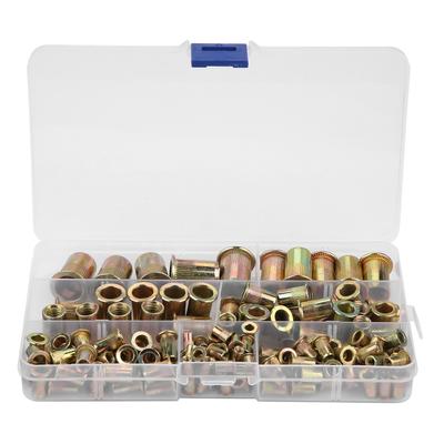 150 шт. M3M4M5M6M8M10M12 углеродистая сталь плоская головка резьбовая заклепка гайка вставка заклепка гайка