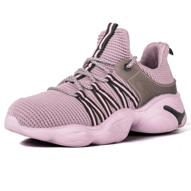 Est Рабочая обувь, женская защитная обувь с защитой от ударов и проколов, мужская защитная обувь со стальным носком, легкие удобные кроссовки