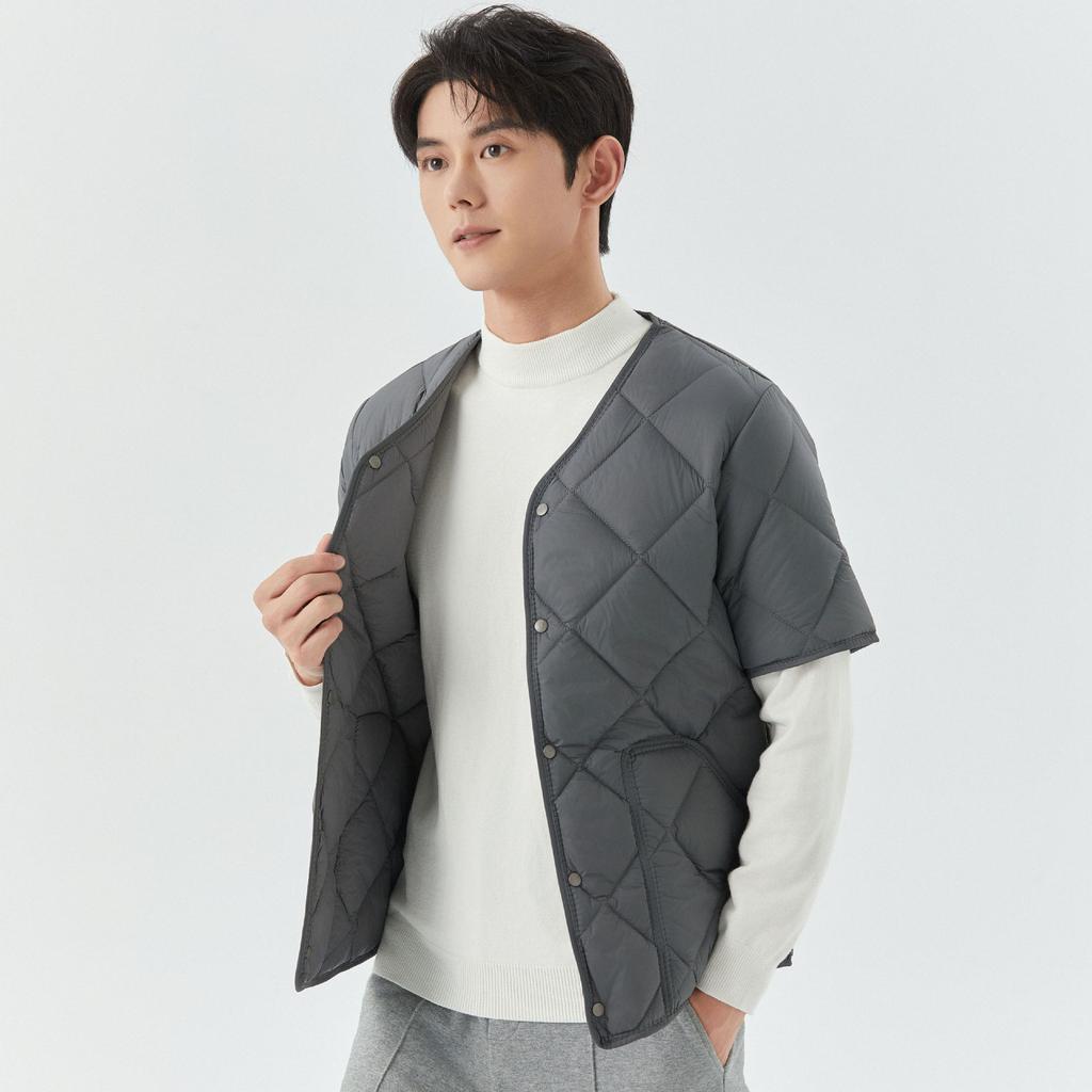 GMXIA Зимняя мужская флисовая теплая домашняя куртка с коротким рукавом и хлопковой подкладкой Мужские куртки и пальто с хлопковой подкладкой