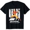 Детская футболка с монтажом персонажей Аанга из мультсериала «Аватар: Легенда об Аанге»