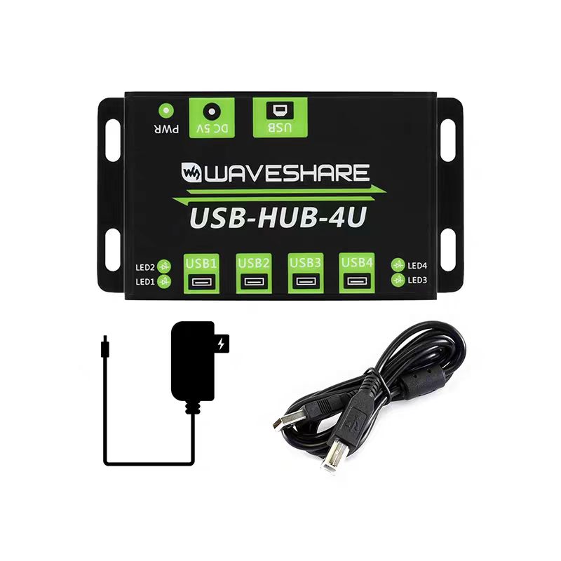 Industrial-grade Usb Hub with 4 USB2.0 Ports, U Port Expander, Multi-functional One-to-four Interfaces