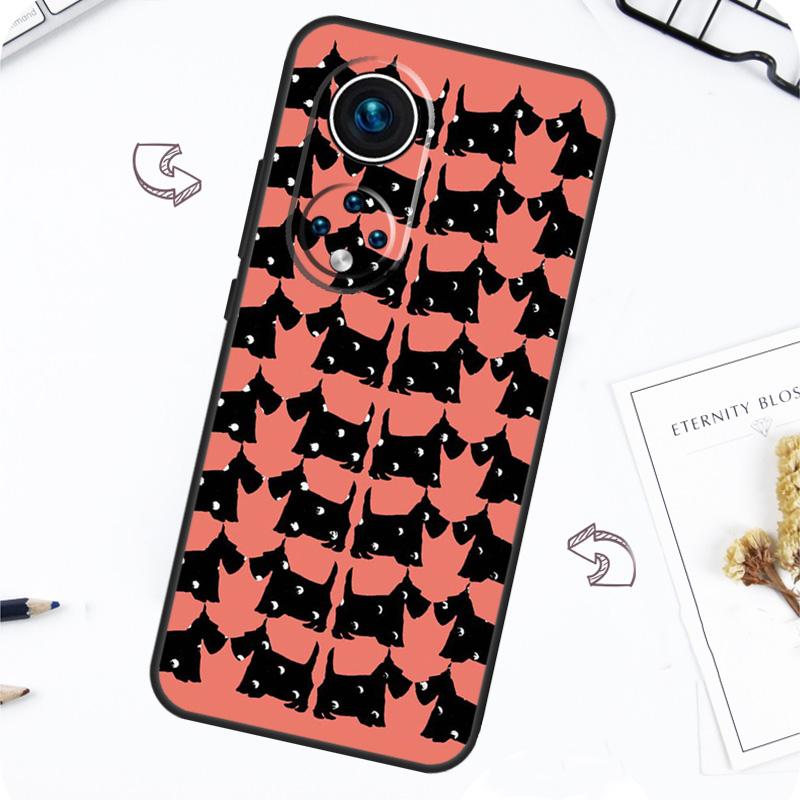 Чехол с узором шотландский терьер для Honor Magic 7 5 6 Pro Honor 200 Pro X9b X9a X8b X8a X8 X9 X9c 50 70 90 Lite