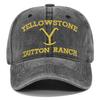 Новая летняя шляпа-бейсболка Yellowstone Dutton Ranch с отверстием для хвоста, потертая, с вышивкой, для улицы, защита от солнца, однотонная