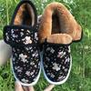 Women's Snow Boots Autumn Plush Inner Lining Women's Cloth Shoes Retro National Style Low Heel Embroidered Boots Shoes