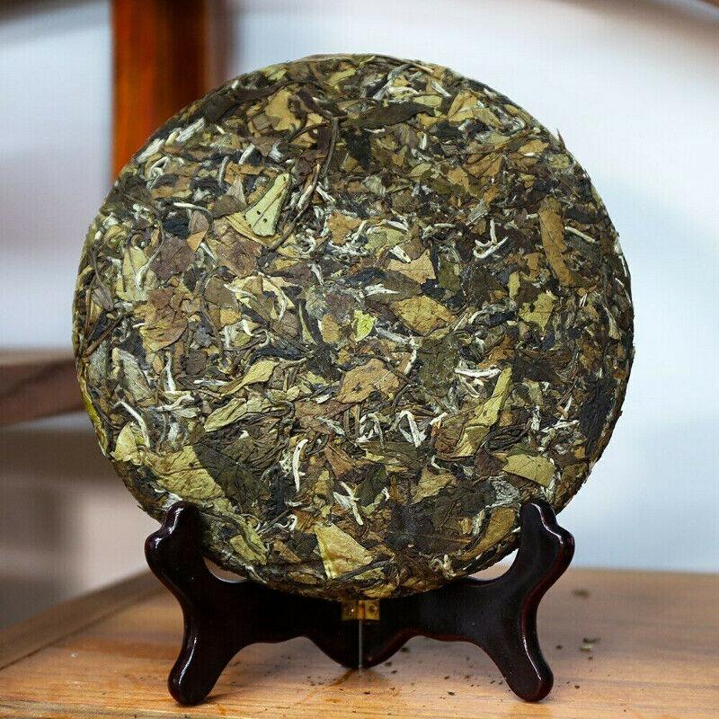 350г Белый чай 2018 Fuding Shou Mei Органический белый чайный торт High Mountain Bai Cha